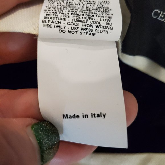 Cedric Charlier Couture Made in Italy Contrasting Cuff Ankle Pants Size 6 - Picture 11 of 13